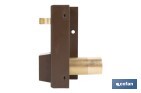 Cerradura de sobreponer de izquierda | Adaptable al modelo 56A | Cilindro de Ø25 mm | Incluye 3 llaves | Disponible en dos medidas diferentes - Cofan
