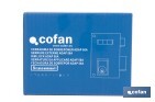 Cerradura de sobreponer de izquierda | Adaptable al modelo 56A | Cilindro de Ø25 mm | Incluye 3 llaves | Disponible en dos medidas diferentes - Cofan