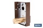 Cerradura de sobreponer de derecha | Adaptable al modelo 56A | Cilindro de Ø25 mm | Incluye 3 llaves | Disponible en dos medidas diferentes - Cofan