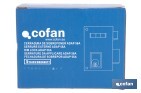 Cerradura de sobreponer de derecha | Adaptable al modelo 56A | Cilindro de Ø25 mm | Incluye 3 llaves | Disponible en dos medidas diferentes - Cofan