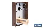 Cerradura de sobreponer de izquierda | Adaptable al modelo 56A | Cilindro de Ø25 mm | Incluye 3 llaves | Disponible en dos medidas diferentes - Cofan