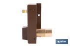 Cerradura de sobreponer de izquierda | Adaptable al modelo 56A | Cilindro de Ø25 mm | Incluye 3 llaves | Disponible en dos medidas diferentes - Cofan