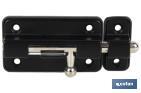 Door Bolt with Plastic Plate | Bolt Locks Available in several colours | Different sizes - Cofan