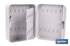 Armario metálico para llaves con cerradura | Incluye 2 llaves y kit de fijación | Disponible para 20, 40, 60 y 80 llaves - Cofan