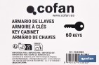 Armario metálico para llaves con cerradura | Incluye 2 llaves y kit de fijación | Disponible para 20, 40, 60 y 80 llaves - Cofan