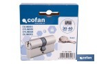 Cilindro de perfil europeo con acabado en níquel | Disponible en diferentes medidas - Cofan