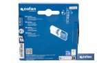 Cilindro Leva Corta de perfil europeo con acabado níquel | Varias medidas disponibles - Cofan