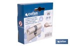Cilindro Leva Corta de perfil europeo con acabado níquel | Varias medidas disponibles - Cofan