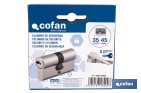 Cilindro de Seguridad de perfil europeo en acabado níquel | Varias medidas disponibles - Cofan