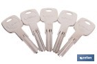 LLAVE EN BRUTO PARA CILINDROS DE ALTA SEGURIDAD | PERFIL EXCLUSIVO COFAN | COPIA CONTROLADA