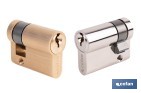MEDIO CILINDRO DE PERFIL EUROPEO 30 X 10 MM CON DIFERENTES ACABADOS