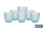 Pack of 6 tumbler glasses | Ópalo Model | Capacity: 29cl | Available in different colours - Cofan