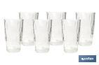 Pack de 6 verres hauts Modèle Jade | Disponibles en différentes contenances | Plusieurs couleurs - Cofan