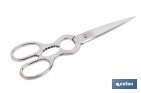 Tijeras de pescado | Adecuadas para uso profesional | Hojas de acero inoxidable | Longitud: 21 cm | Ideales para corte preciso de alimentos - Cofan