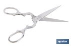 Tijeras de pescado | Adecuadas para uso profesional | Hojas de acero inoxidable | Longitud: 21 cm | Ideales para corte preciso de alimentos - Cofan