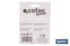 Abridor de botellas profesional | Material: acero cincado | Ideal para hostelería y uso doméstico | Medidas: 10,5 x 4 cm - Cofan