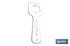 Abridor de botellas profesional | Material: acero cincado | Ideal para hostelería y uso doméstico | Medidas: 10,5 x 4 cm - Cofan
