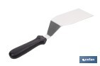 Espátula acodada de acero inoxidable | Perfecta para barbacoas, parrillas y planchas | Mango resistente y ergonómico - Cofan