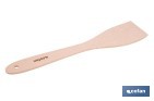 Paleta de madera de haya sin ranuras | Longitud: 30 cm | Ideal para remover y mezclar - Cofan