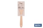 Paleta de madera de haya sin ranuras | Longitud: 30 cm | Ideal para remover y mezclar - Cofan