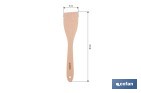 Paleta de madera de haya sin ranuras | Longitud: 30 cm | Ideal para remover y mezclar - Cofan
