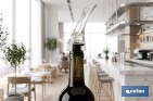 Aireador de vino de ABS y silicona | Decantador de vino transparente | Oxigena y potencia aromas en segundos - Cofan