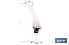 Aireador de vino de ABS y silicona | Decantador de vino transparente | Oxigena y potencia aromas en segundos - Cofan
