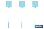 Matamoscas azules con mango telescópico y alcance de hasta 72 cm | Disponible en 3 o 12 unidades - Cofan