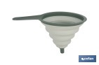EMBUDO  PLEGABLE CON MANGO  | COLOR: VERDE | AHORRO DE ESPACIO Y FÁCIL ALMACENAMIENTO