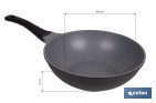 Sartén wok de inducción Ø30 cm gama Anzio | Aluminio forjado | Revestimiento antiadherente | Apta para todo tipo de cocinas - Cofan