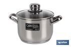 Stainless Steel Stock Pot with Glass Lid | Rust resistant and highly durable glossy finish pot - Cofan
