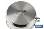 Stainless steel saucepan | Glossy finish and rust resistant | Three different diameters | Three different capacities - Cofan