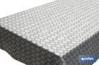 Rotolo di cerata antimacchia con stampe digitali con motivo esagonale | 50% cotone e 50% PVC | Dimensioni: 1,40 x 25 m - Cofan