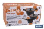 Full induction cookware set | 3 Pieces | Die-cast aluminium - Cofan