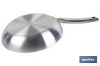 Professional frying pan | Available in two size to choose from | Aluminium and steel handle - Cofan