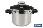 PRESSURE COOKER OF 4 OR 6 LITRES, QUEEN MODEL | STAINLESS STEEL | INDUCTION | ONE-HANDED LID CLOSING