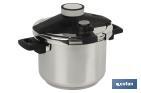 Pressure cooker of 4 or 6 litres, Queen Model | Stainless steel | Induction | One-handed lid closing - Cofan