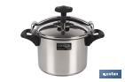 CLASSIC PRESSURE COOKER, POLENTA MODEL | NON-STICK INDUCTION PRESSURE COOKER | STAINLESS STEEL