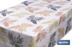 ROLLO DE SEMI HULE BÁSICO | MANTEL DE PVC | DISEÑO CON RAMAS | MEDIDAS: 1,40 X 25 M