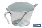 SUGAR BOWL WITH LID | ALBAHACA MODEL | POLYPROPYLENE AND POLYSTYRENE | 120ML CAPACITY | SEVERAL COLOURS