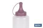 Squeeze bottle | Albahaca Model | Sauce & oil bottle | Plastic squeeze bottle | Dusty pink - Cofan