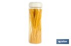BOTE DE COCINA DE VIDRIO BOROSILICATO | TAPA BEIGE | CIERRE A PRESIÓN | CAPACIDAD: 1,7 L | ALMACENAJE DE ALIMENTOS | MEDIDAS: Ø10 X 30 CM