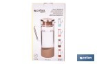 Borosilicate glass jar | 1,300ml Capacity | Several Colours | Size: 27.5 x 16.5cm ø 10cm - Cofan