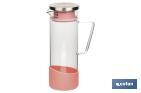 Cofan Borosilicate glass jar | 1,300ml capacity | Several colours | Size: 27.5 x 16.5cm ø 10cm - Cofan