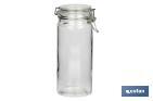 Set of 4 storage glass jars | 750-1,150-1,500-2,100ml Capacity - Cofan