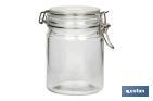 Set of 4 storage glass jars | 750-1,150-1,500-2,100ml Capacity - Cofan