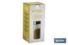 Borosilicate glass bottle | Capacity from 550ml to 1,900ml | Suitable for food contact | Suitable for food storage - Cofan