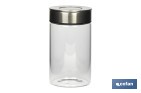 Borosilicate glass bottle | Capacity from 550ml to 1,900ml | Suitable for food contact | Suitable for food storage - Cofan