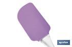 Silicone spatula | Vergini Model | Silicone head with clear nylon handle | 25cm in length - Cofan