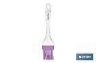COOKING BRUSH | SILICONE WITH CLEAR NYLON HANDLE | 22.5CM IN LENGTH | VERGINI MODEL